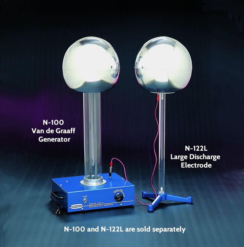 Van de Graaff Generator, Adjustable Speed, (-)Dome
